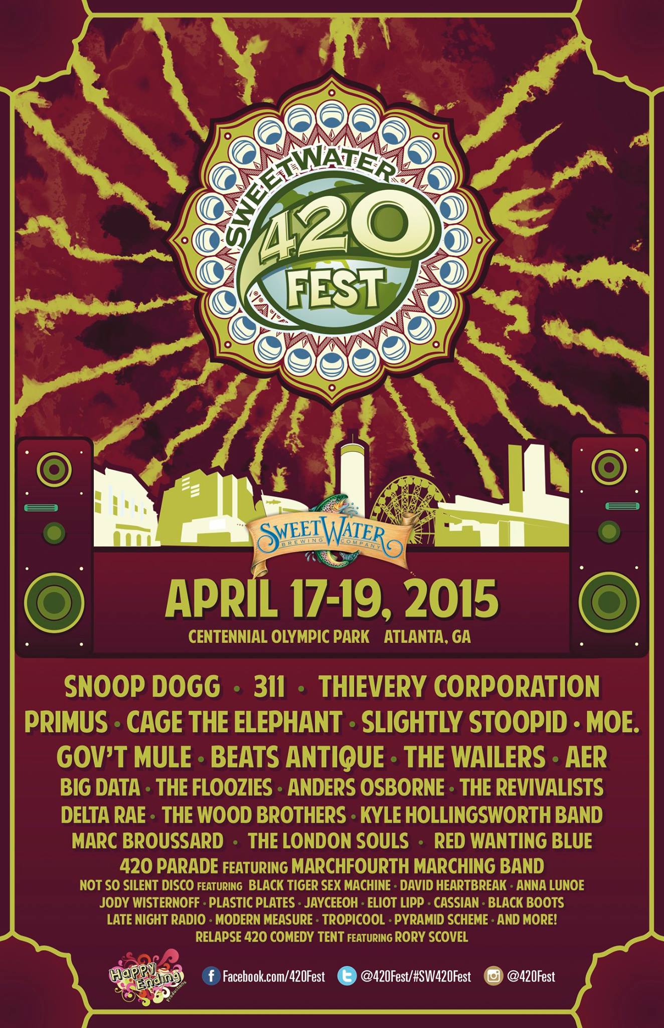 Full Sweetwater 420 Fest Lineup Announced!