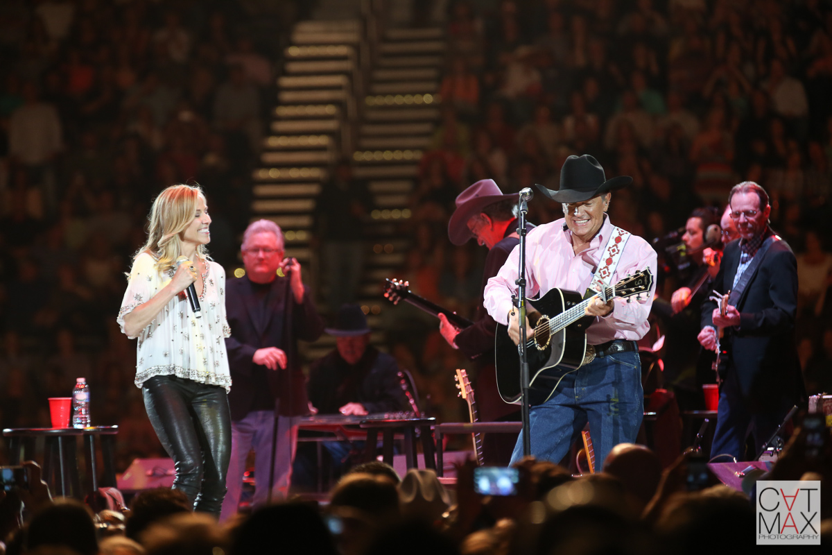 Sheryl Crow and George Strait at Philips Arena, 3/22